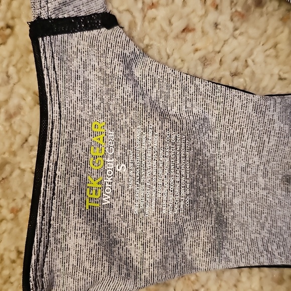 Tek Gear Gray Zip-Front Sports Bra - Picture 2 of 4